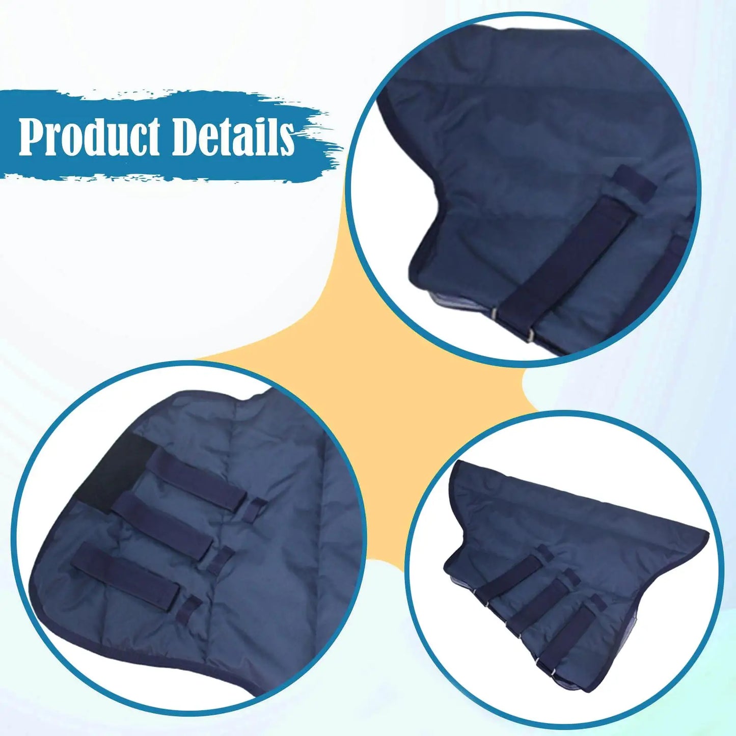 Cache-cou cheval hiver Sunnimix – Tissu Oxford 600D, rembourré, résistant à l'eau