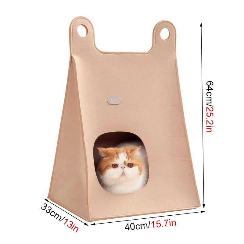 Tente-Lit Pliable pour Chat — Cave Cosy 2-en-1