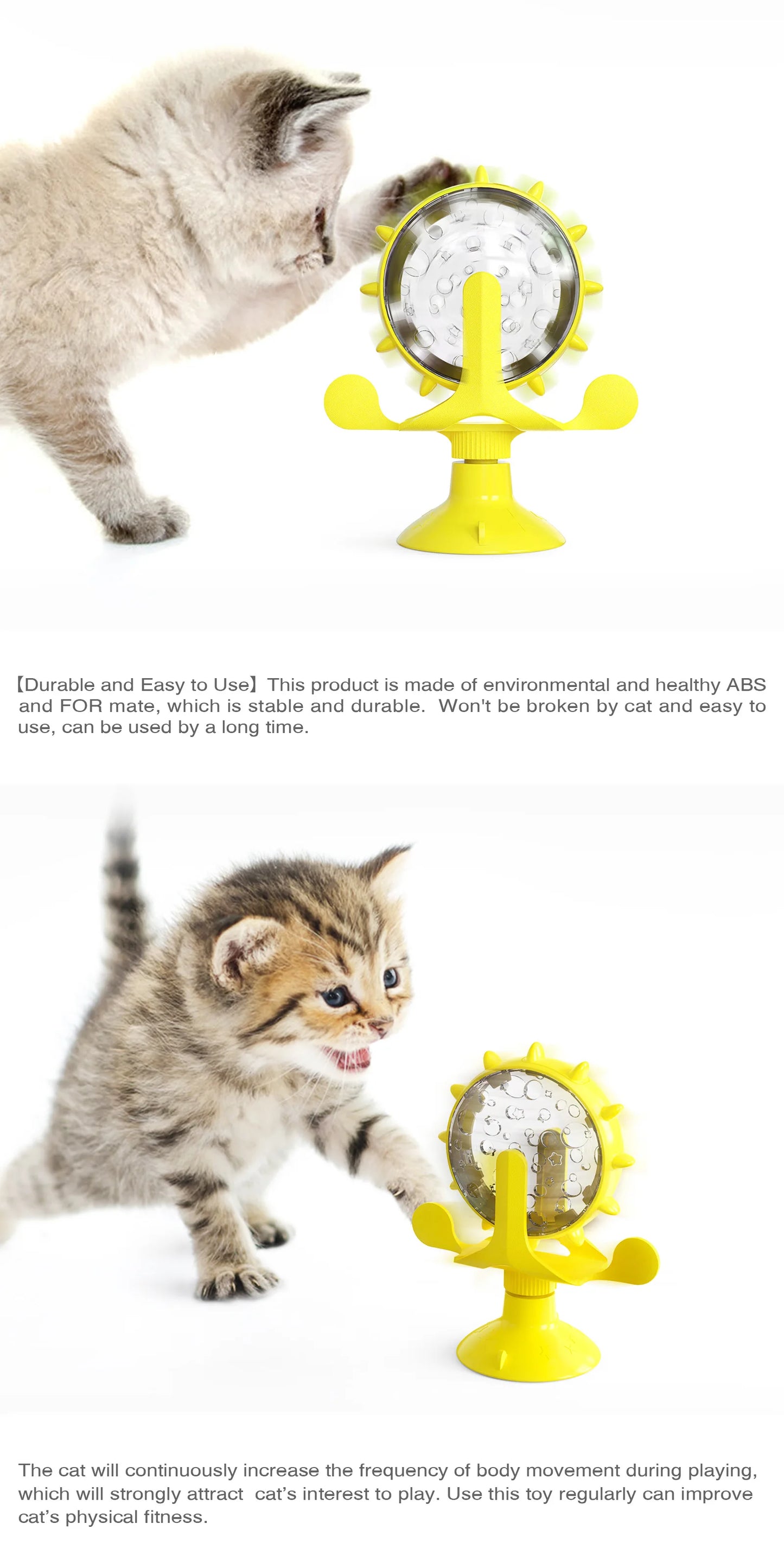 Roue à friandises pour chat