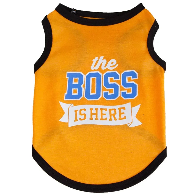 Gilet d'Été en Coton pour Chien & Chat – Motifs Imprimés, Tailles XS à XL
