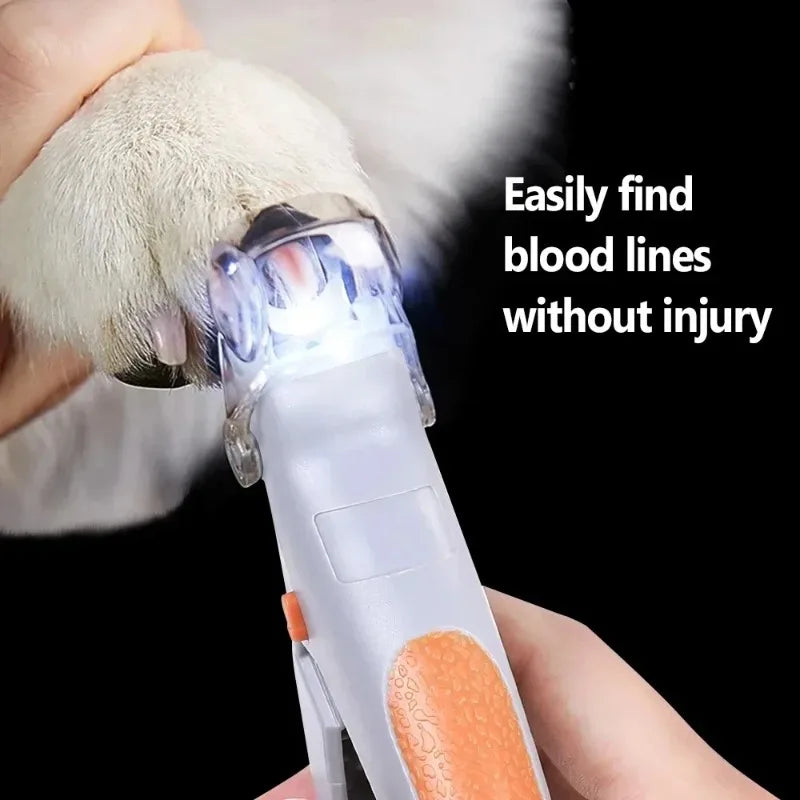 Coupe-Ongles LED pour Chat & Chien – Lumière Anti-Saignement