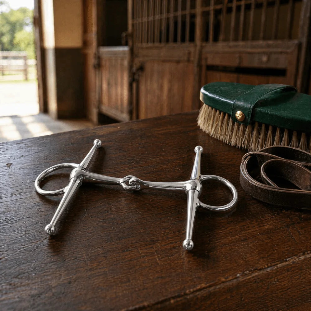 Mors Snaffle Full Cheek Articulé pour Cheval – Acier Inoxydable