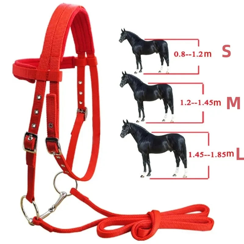 Licol en Polaire Rembourré pour Cheval – Réglable, Ultra-Doux, S / M / L