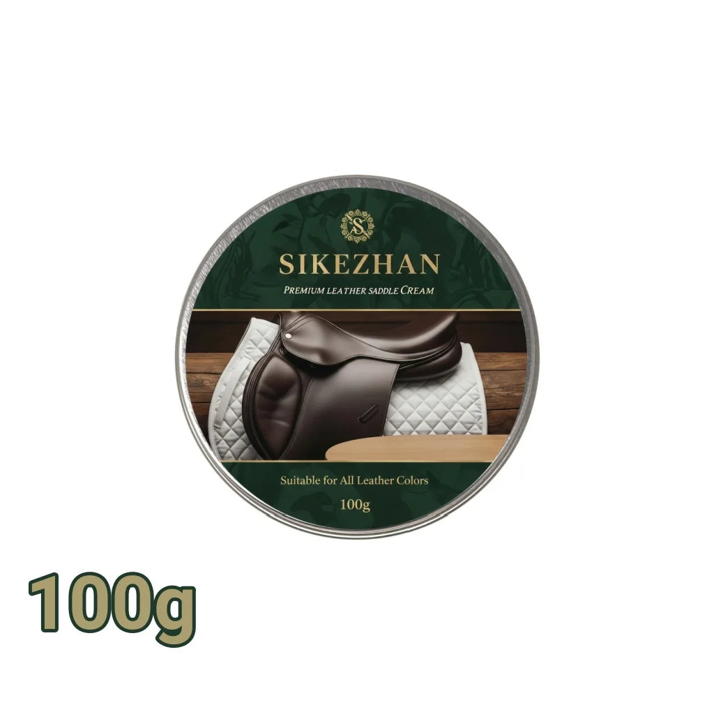 Crème d'Entretien pour Selle en Cuir – Cires Naturelles, Anti-Crevasses, 50 g / 100 g