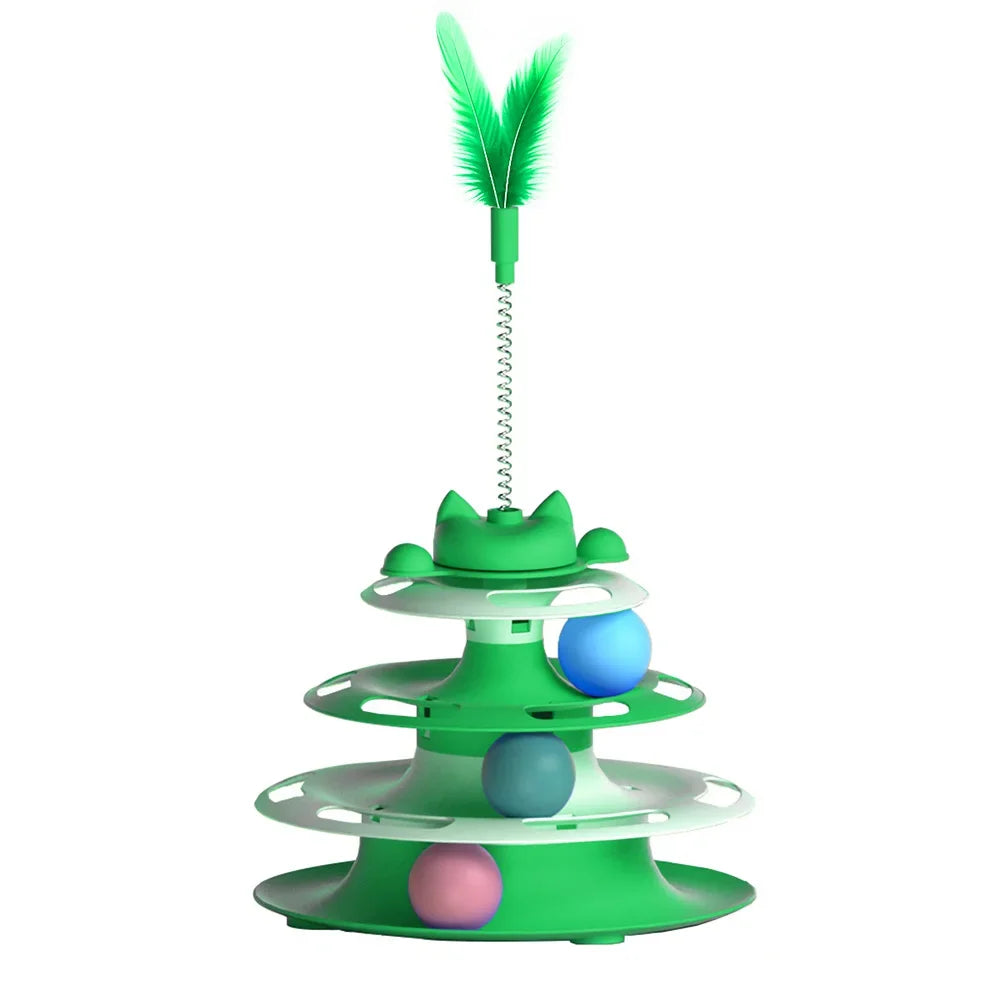 Diervoeding, kattenspeeltjes, anti-verveelspeelgoed, draaiende kattenbak, grappige kauwstokjes, katten, kattenaccessoires met grappige ballen, katten