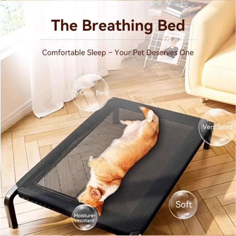 Lit respirant pour chien — Intérieur & Camping, housse amovible