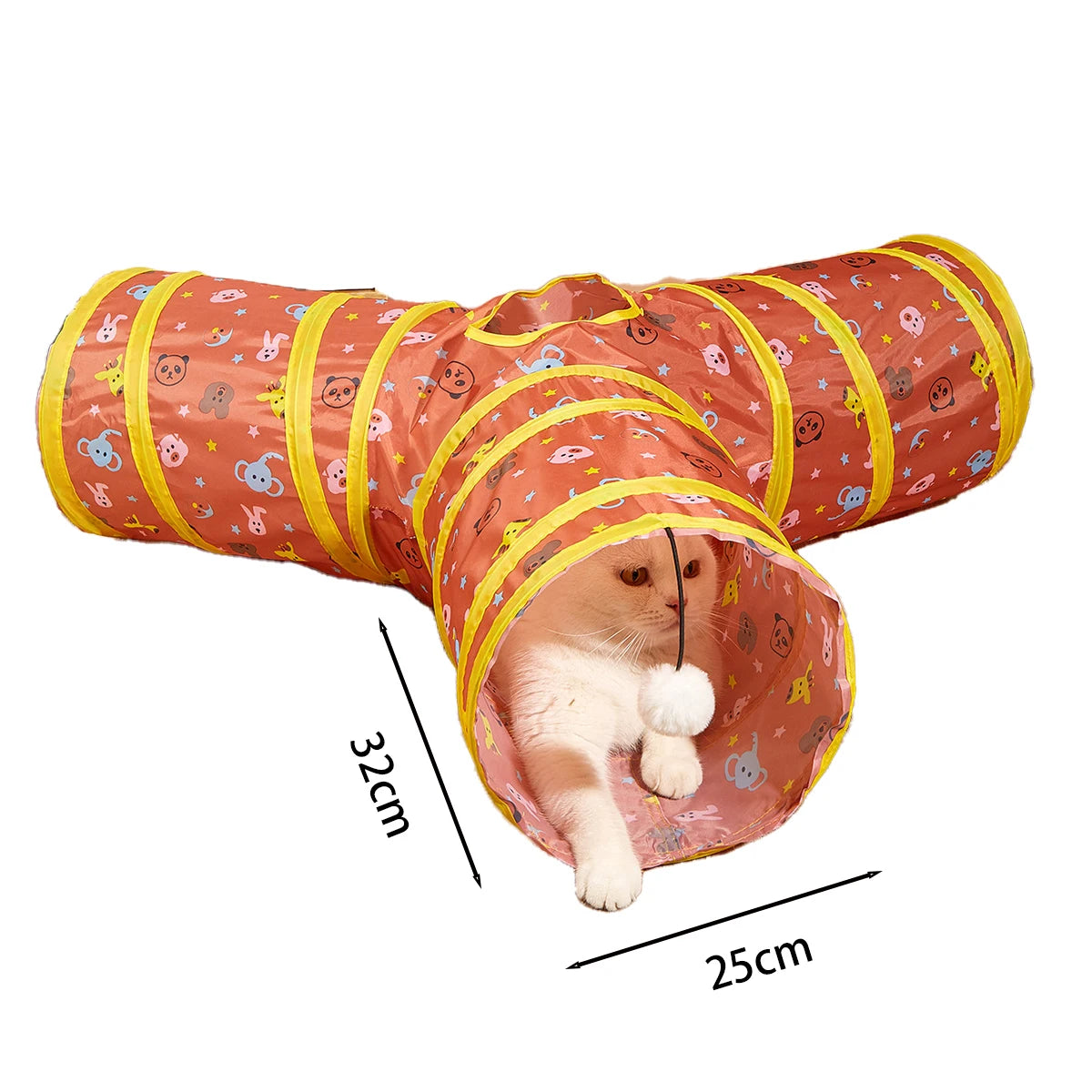 Tunnel pliable pour chat et chiot