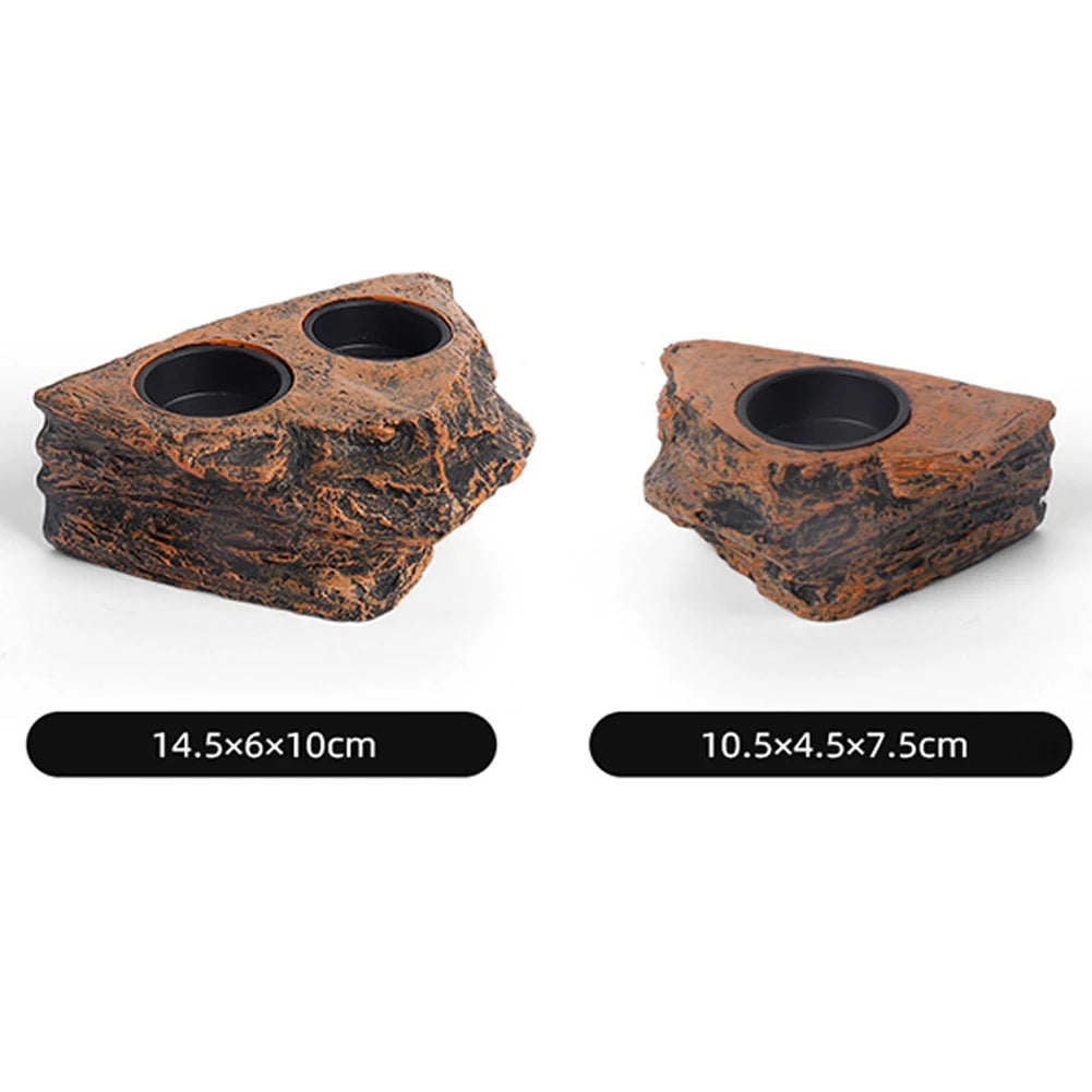 Rebord d'Alimentation Magnétique pour Reptiles – Simple ou Double