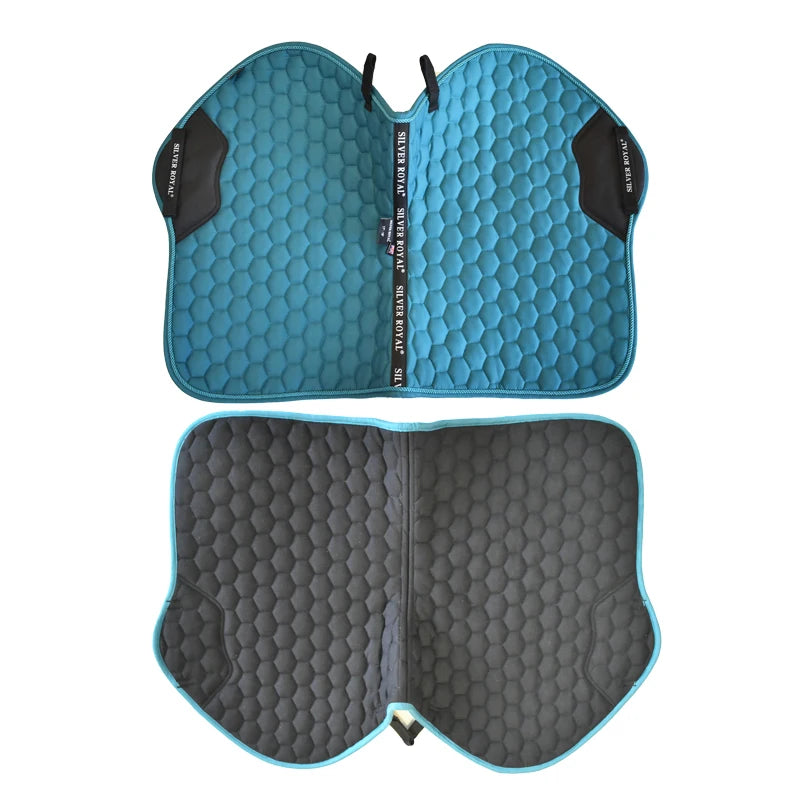 Tapis de Selle Anglais – Forme Anatomique, Respirant, 15–18 pouces, 6 Coloris