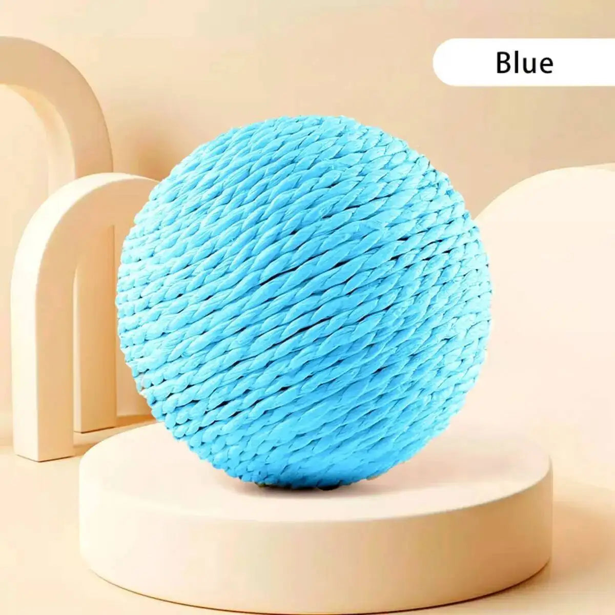 Balle à griffer interactive en sisal pour chatons, jouet anti-morsure, 10 cm, super grosse balle sonore pour chats, accessoires pour animaux de compagnie