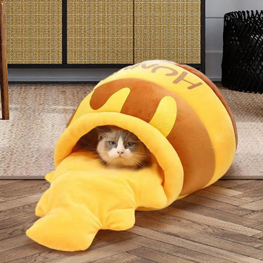 Nid Grotte Lavable pour Chat – Douillet & Confortable