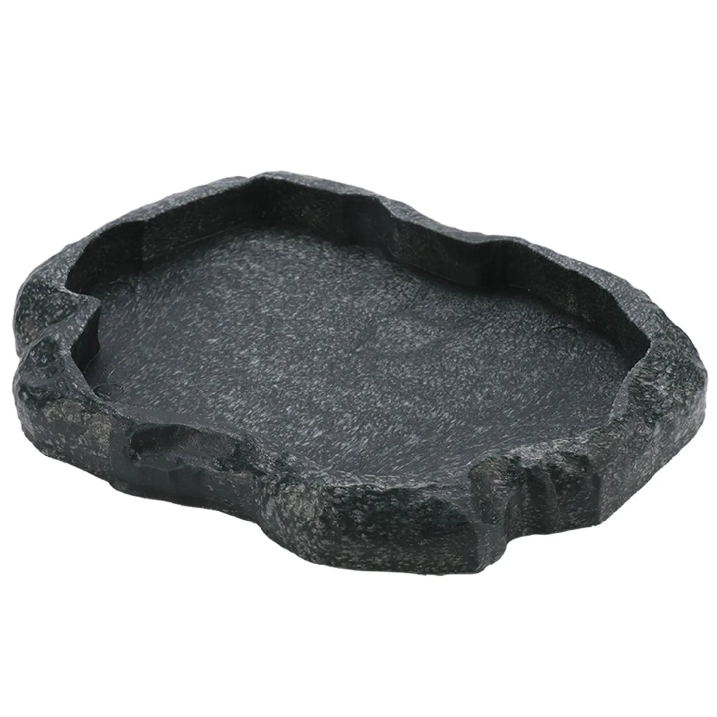 Gamelle en Résine ABS Imitation Roche pour Reptiles – Eau & Nourriture, Tortue & Lézard