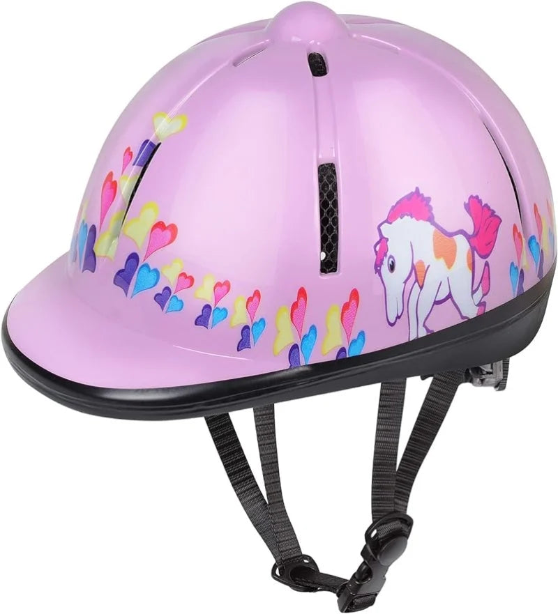 Casque équestre enfant réglable – Certifié SEI, tour de tête 48–54 cm