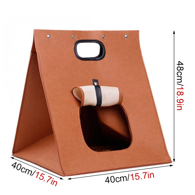 Tente-Lit Pliable pour Chat — Cave Cosy 2-en-1
