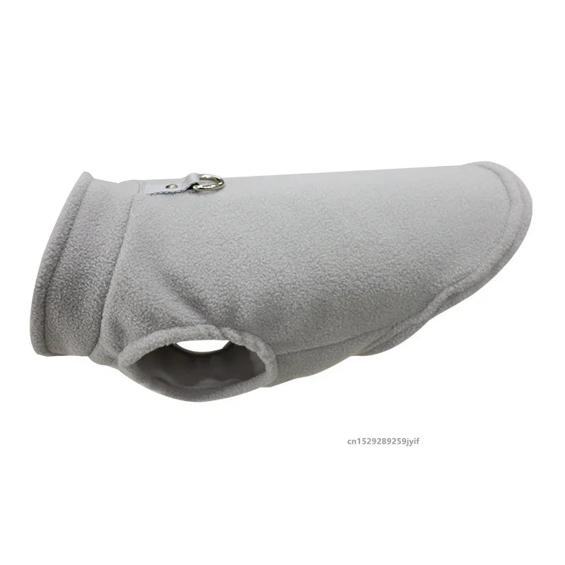 Gilet Polaire pour Chien & Chat — Veste d'Hiver avec Anneau en D, Tailles S à XL