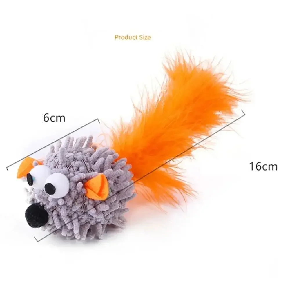 Souris pour chat en peluche
