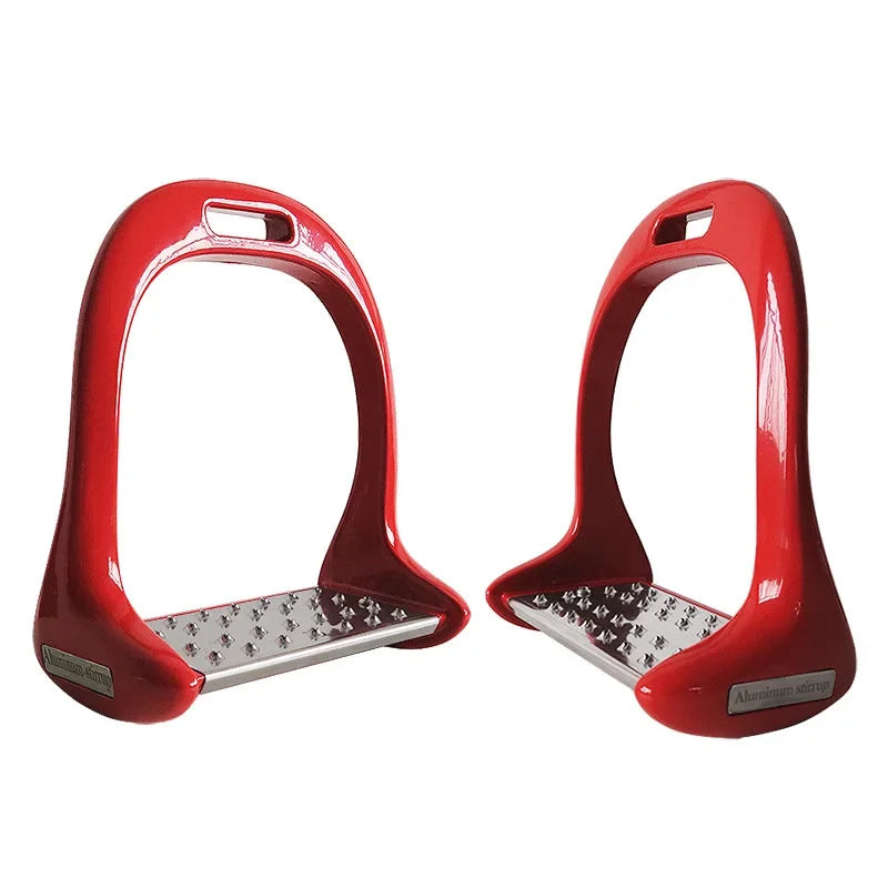 1 paar antislip stijgbeugels van aluminiumlegering voor paarden, voor ruiterveiligheid en buitensporten.