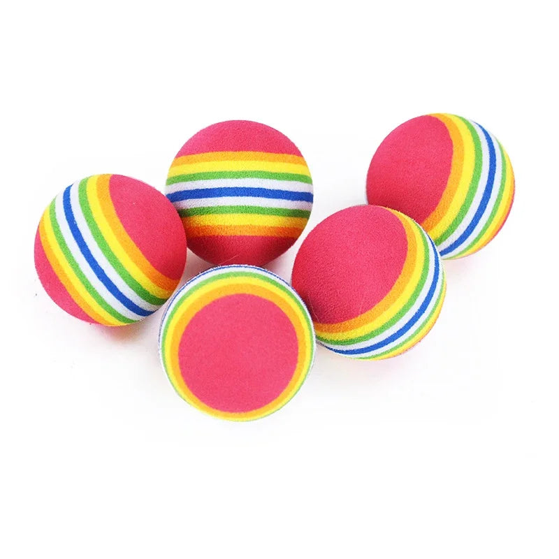 Balles Arc-en-Ciel en EVA pour Chat & Chien – Lot de 1, 2, 5 ou 10