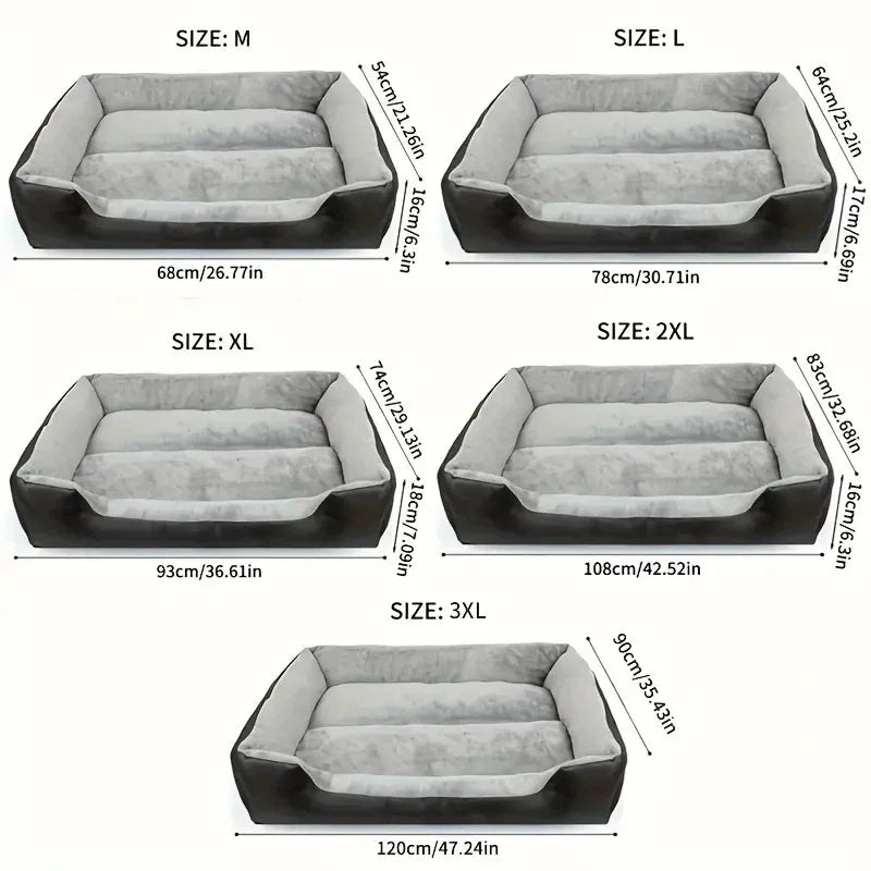 Lit Douillet d’Hiver pour Chien & Chat — Chaud, Imperméable, Tailles M à XXL