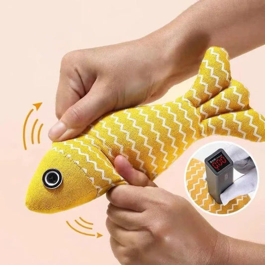 Lot de 3 Jouets Poisson à l’Herbe à Chat – Interactifs & Mordillables