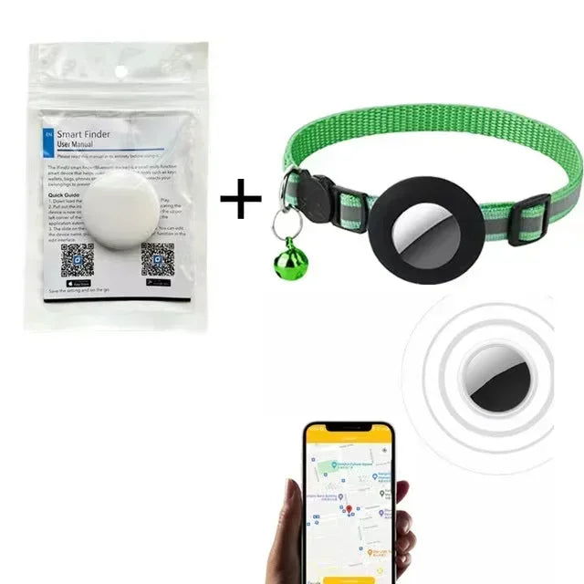 Traceur Bluetooth Anti-Perte pour Chat, Chien & Oiseau — 6 Mois d'Autonomie