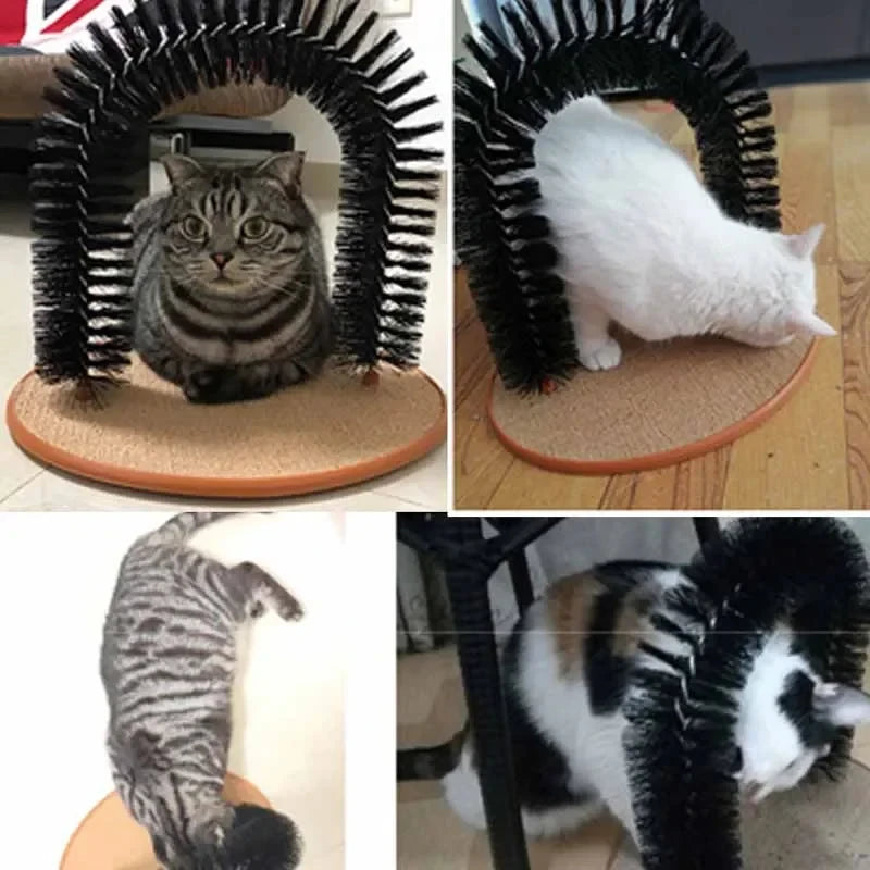 Arche de Toilettage & Griffoir Interactif pour Chat