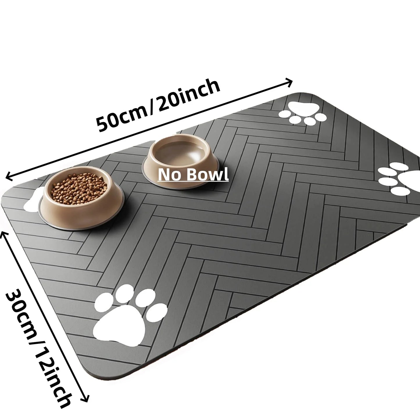 Tapis d’alimentation absorbant pour chien et chat