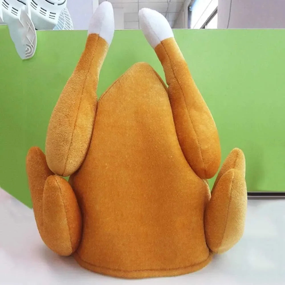 Chapeau Cuisse de Poulet en Peluche – Accessoire Photo & Déguisement