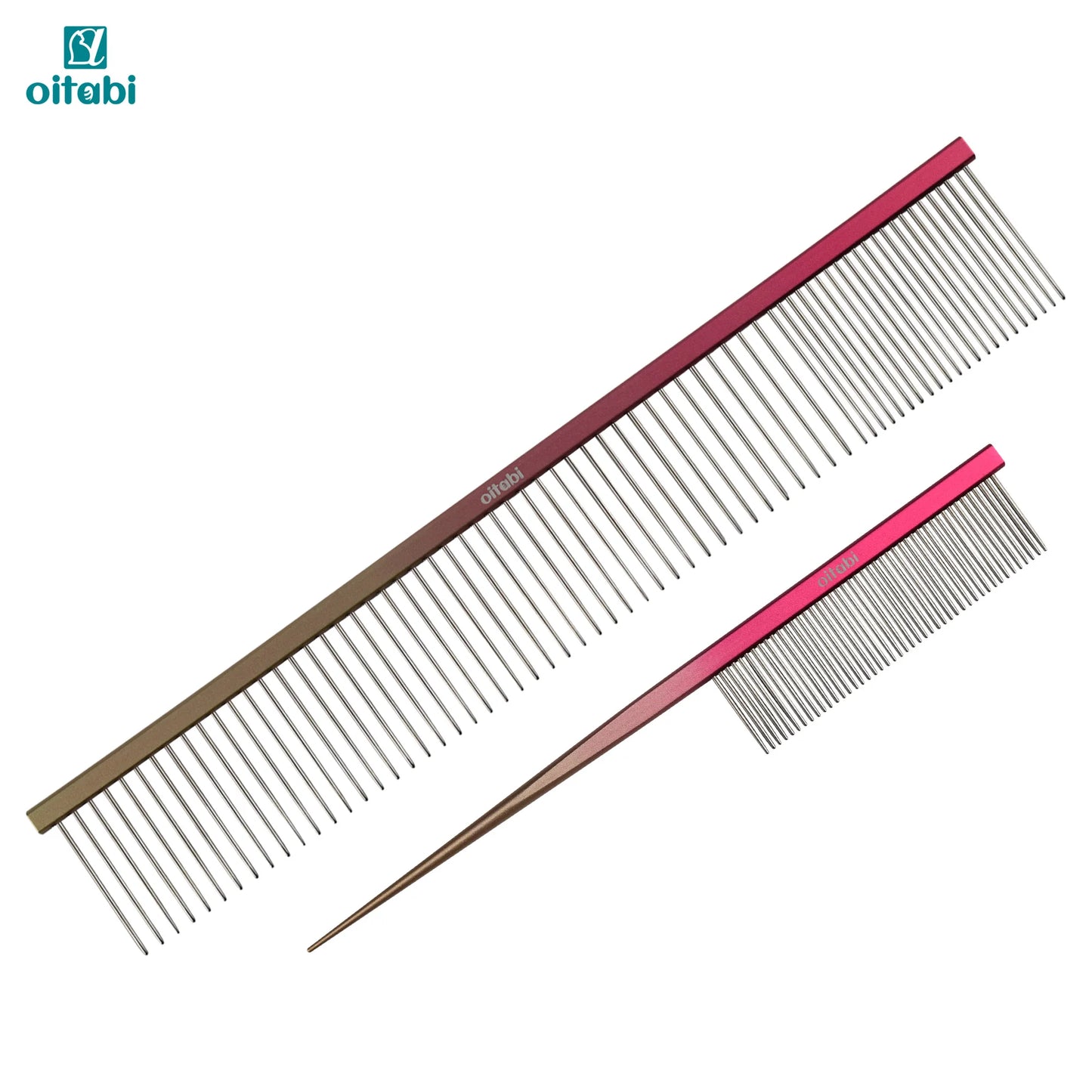 Peigne de Toilettage Professionnel OITABI pour Chat & Chien – Aluminium & Inox
