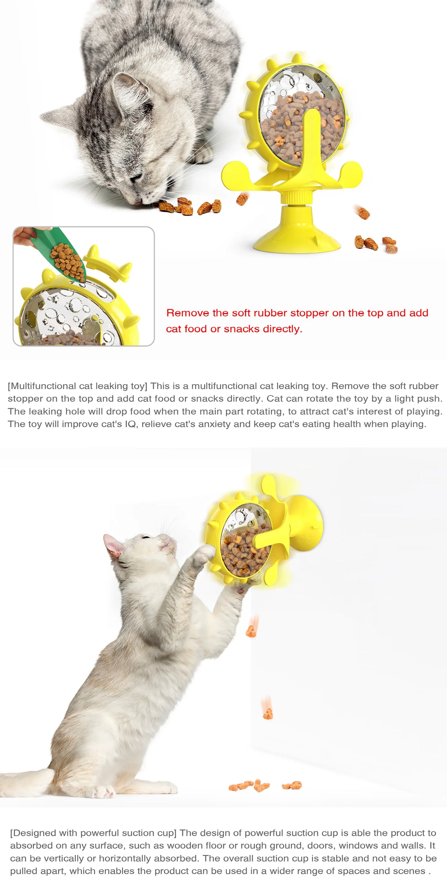 Roue à friandises pour chat