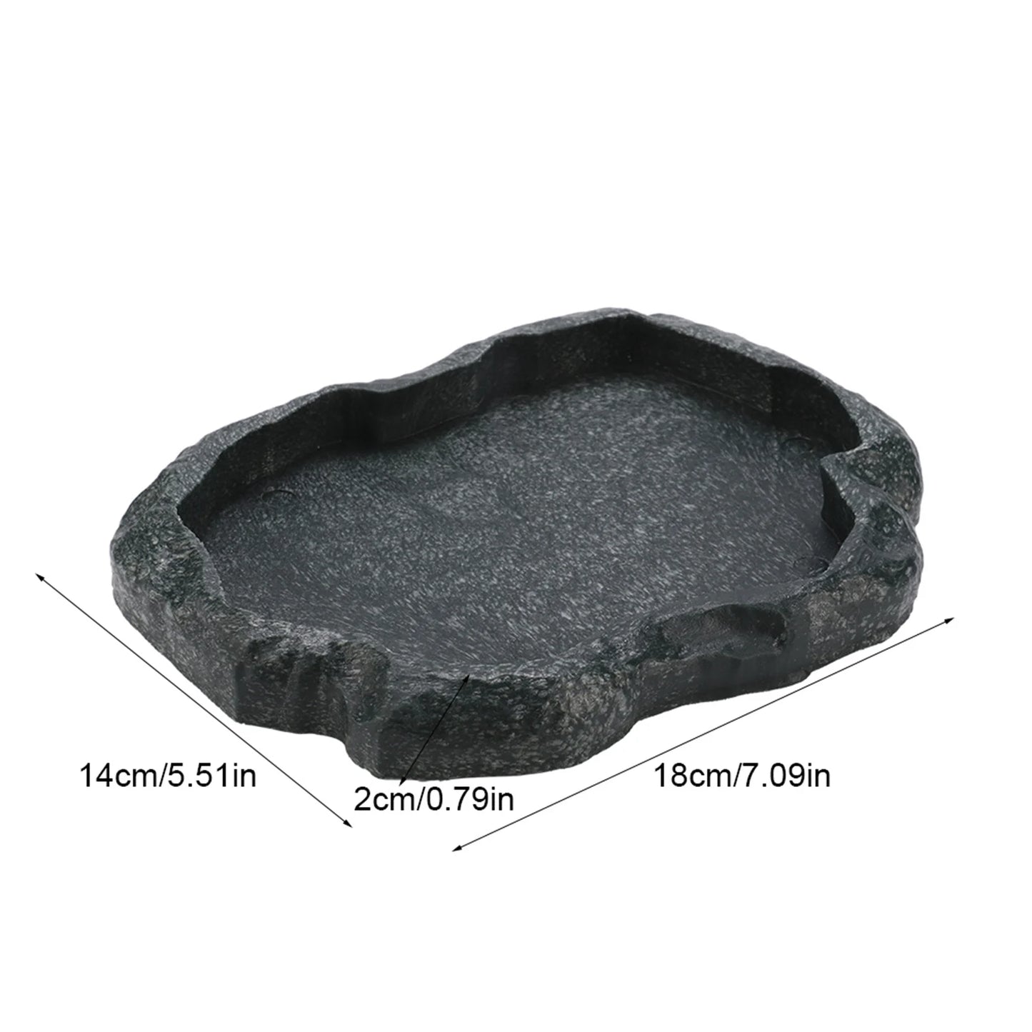 Bol Imitation Roche en Résine ABS pour Reptiles – Alimentation & Eau