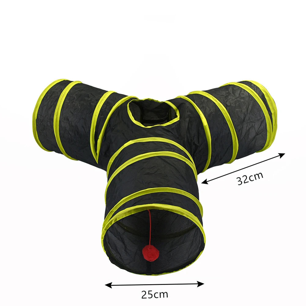 Tunnel pliable pour chat et chiot