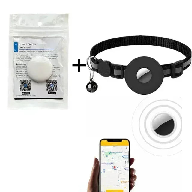 Traceur Bluetooth Anti-Perte pour Chat, Chien & Oiseau — 6 Mois d'Autonomie