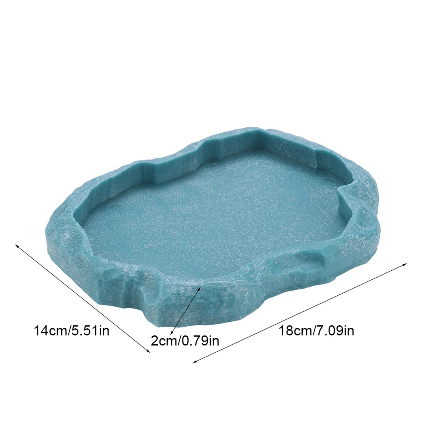Bol Imitation Roche en Résine ABS pour Reptiles – Alimentation & Eau
