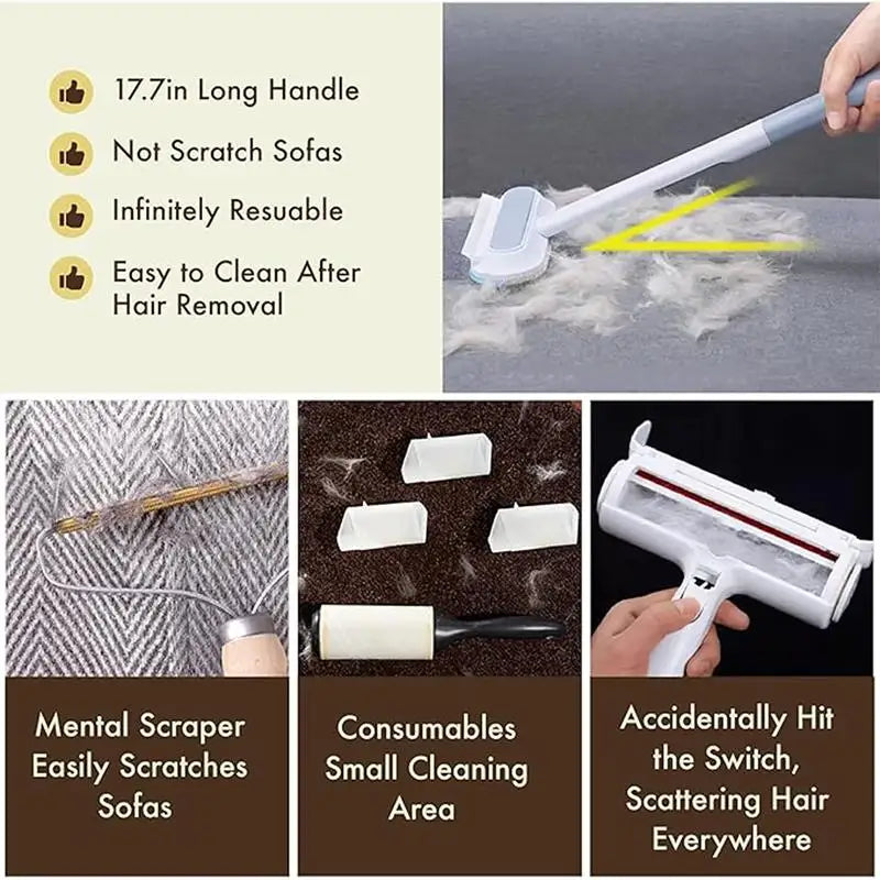 Brosse anti-poils réutilisable pour meubles — Chien & chat