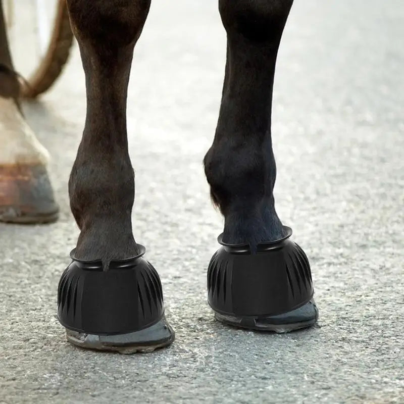 Bottes de cloche en caoutchouc pour cheval – Protection des sabots (lot de 2)