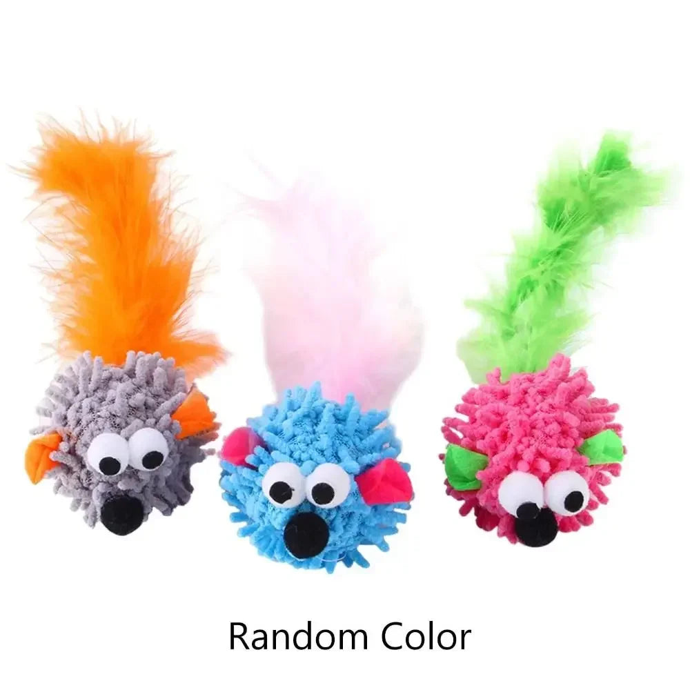 Souris pour chat en peluche