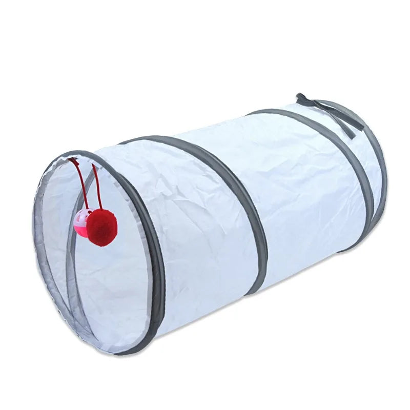 Tunnel de jeu pour chat – Passage interactif en tissu, plusieurs configurations (S / Y / T)