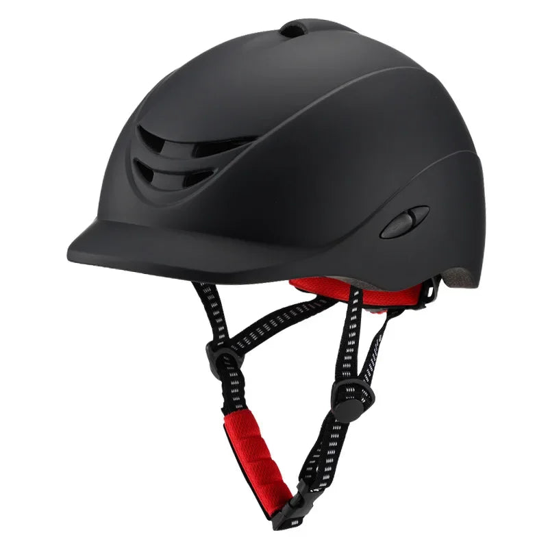 Casque d'équitation avec visière – Ventilé et réglable (Homme / Femme / Junior)