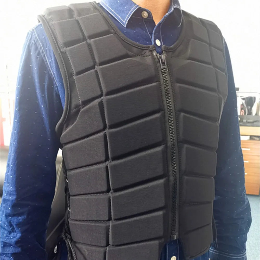 Gilet de sécurité équestre rembourré EVA – Protection corps (L / XL / XXL)