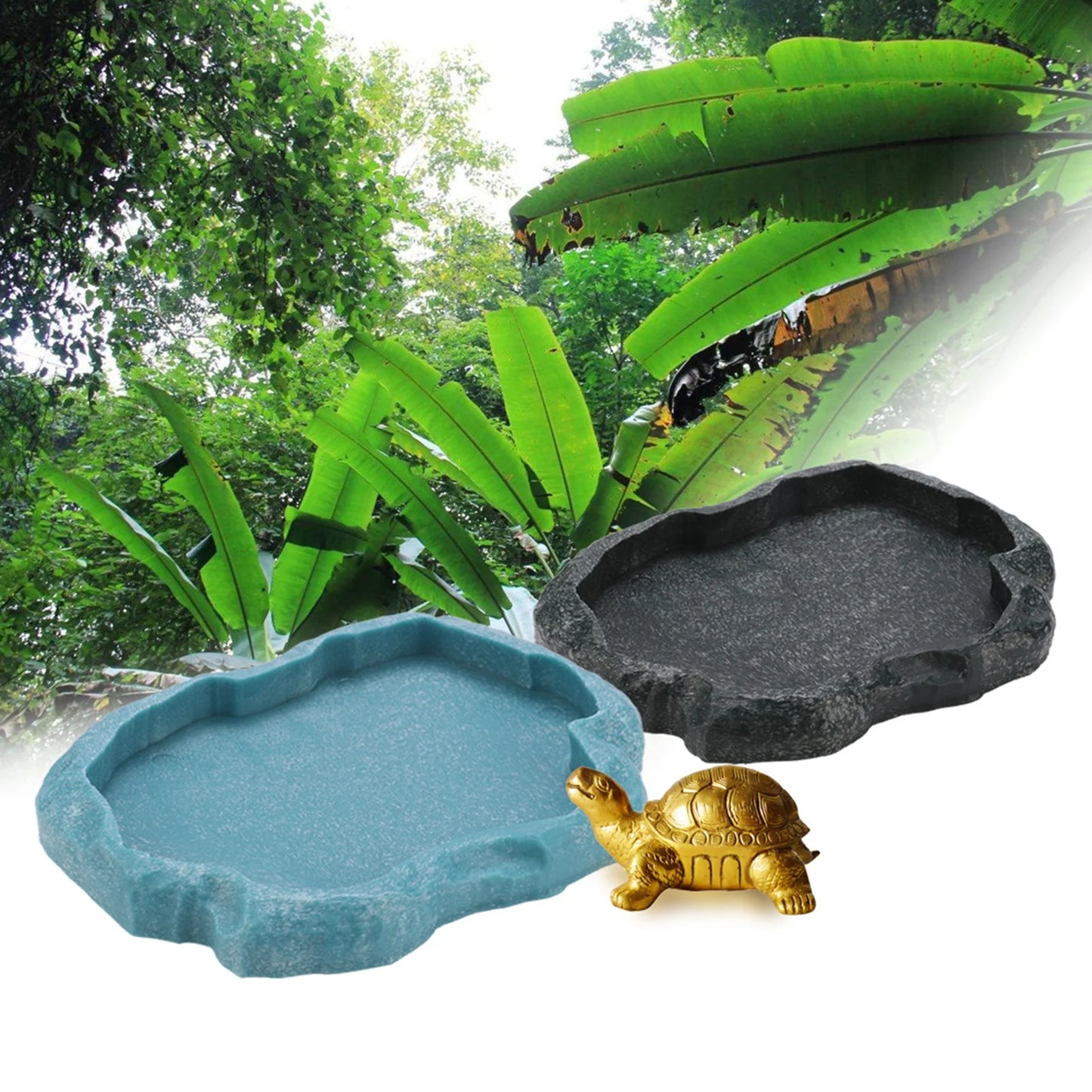 Bol Imitation Roche en Résine ABS pour Reptiles – Alimentation & Eau