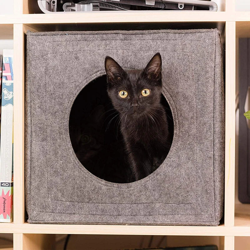 Tente-Lit Pliable pour Chat — Cave Cosy 2-en-1