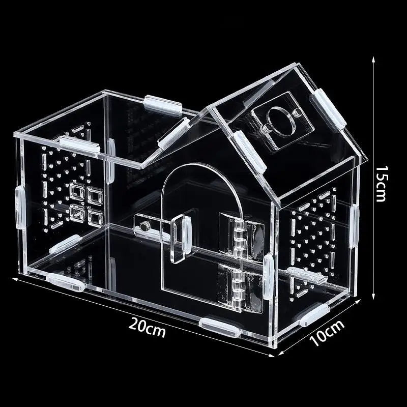 Boîte d'Élevage en Acrylique pour Reptiles – Terrarium Transparent