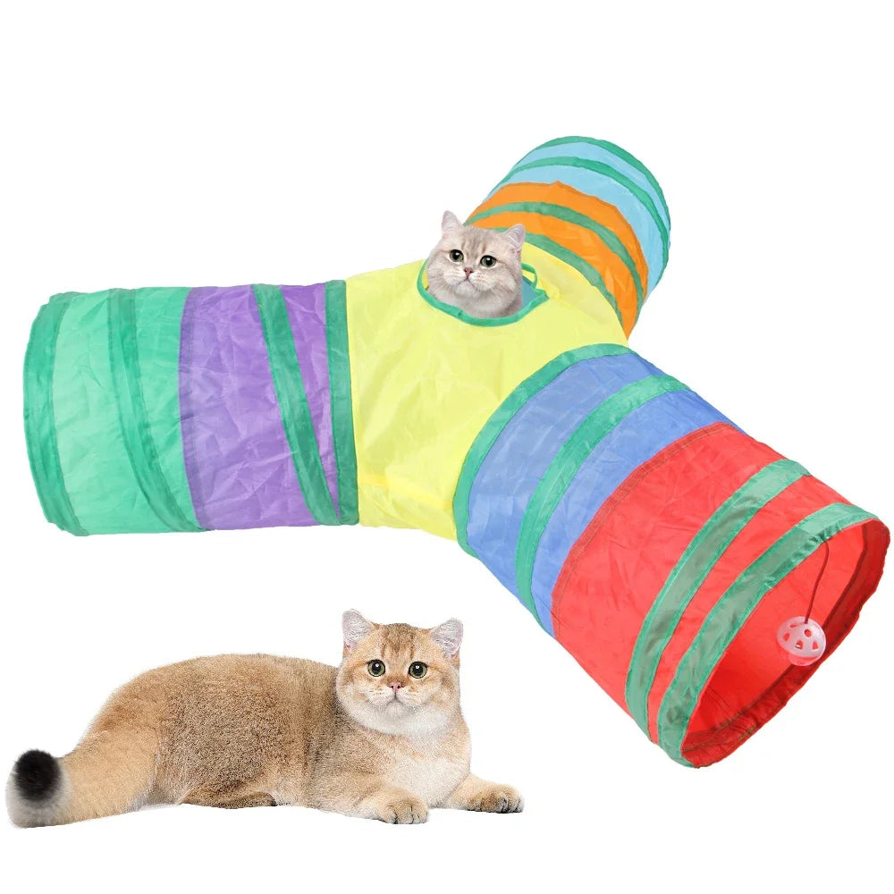 Tunnel pliable pour chat et chiot