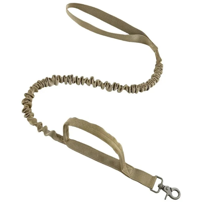 Laisse Tactique Nylon pour Grand Chien – Réglable 105-145 cm, Détachement Rapide, Anti-Rupture