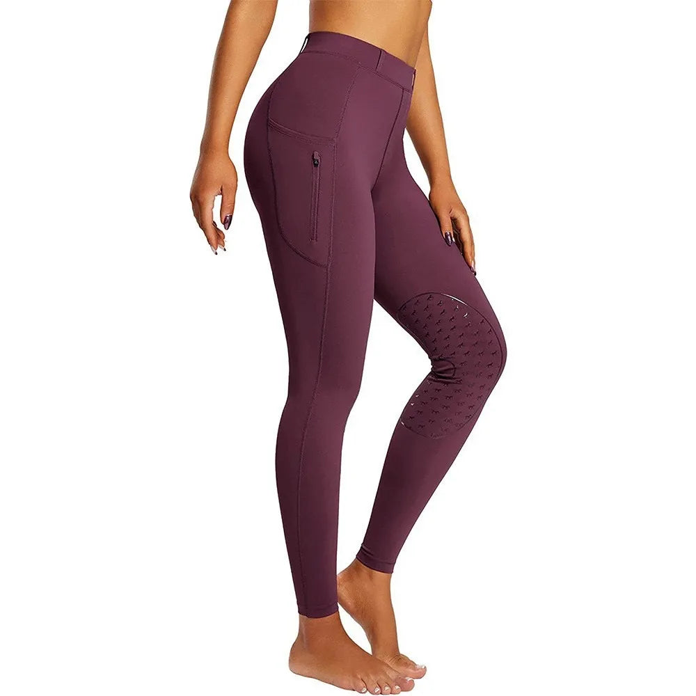 Pantalon d'équitation femme – Grip silicone, respirant et poches (S à XXL)