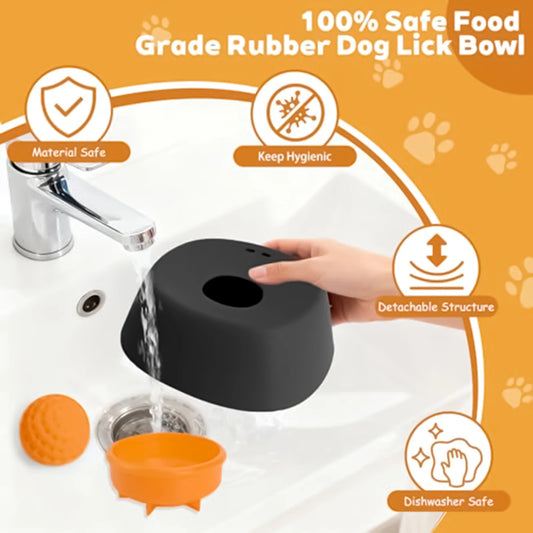 Gamelle à lécher en silicone pour chien