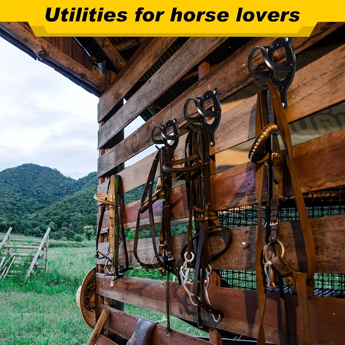 Crochets pour rênes de poneys