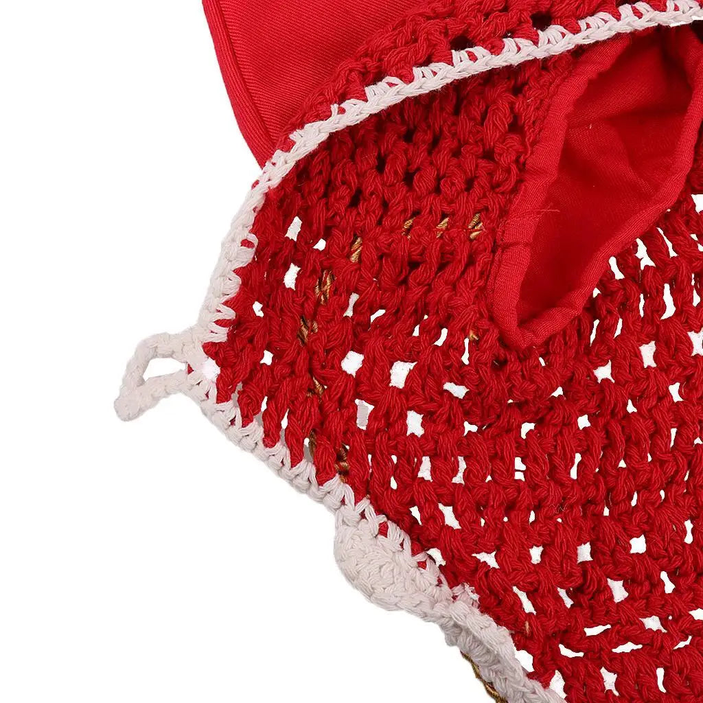 Bonnet pour cheval avec oreilles – Coton crocheté main FangNymph