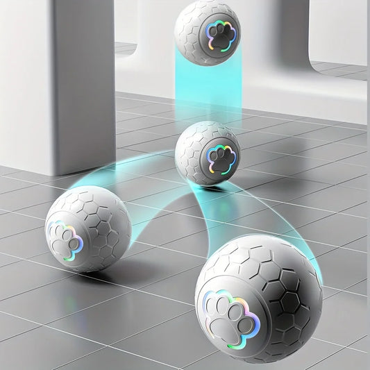Balle Interactive Rechargeable pour Chien | Rebonds Automatiques & Connectée